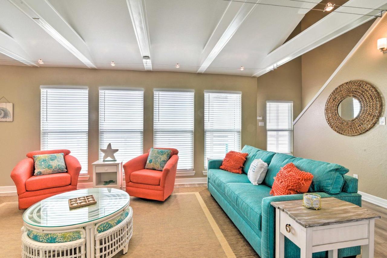Beachfront Galveston Oasis Balconies, Ocean View! Bagian luar foto