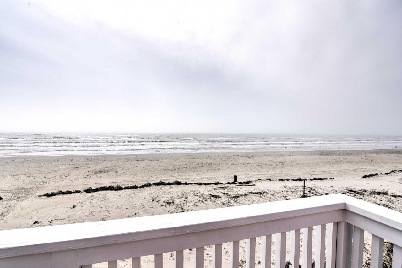 Beachfront Galveston Oasis Balconies, Ocean View! Bagian luar foto